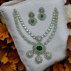 Regal Kundan Necklace Earrings Set