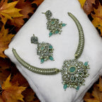 Victorian Green Necklace Set