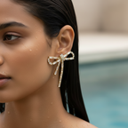Luxe Crystal Bow Earrings