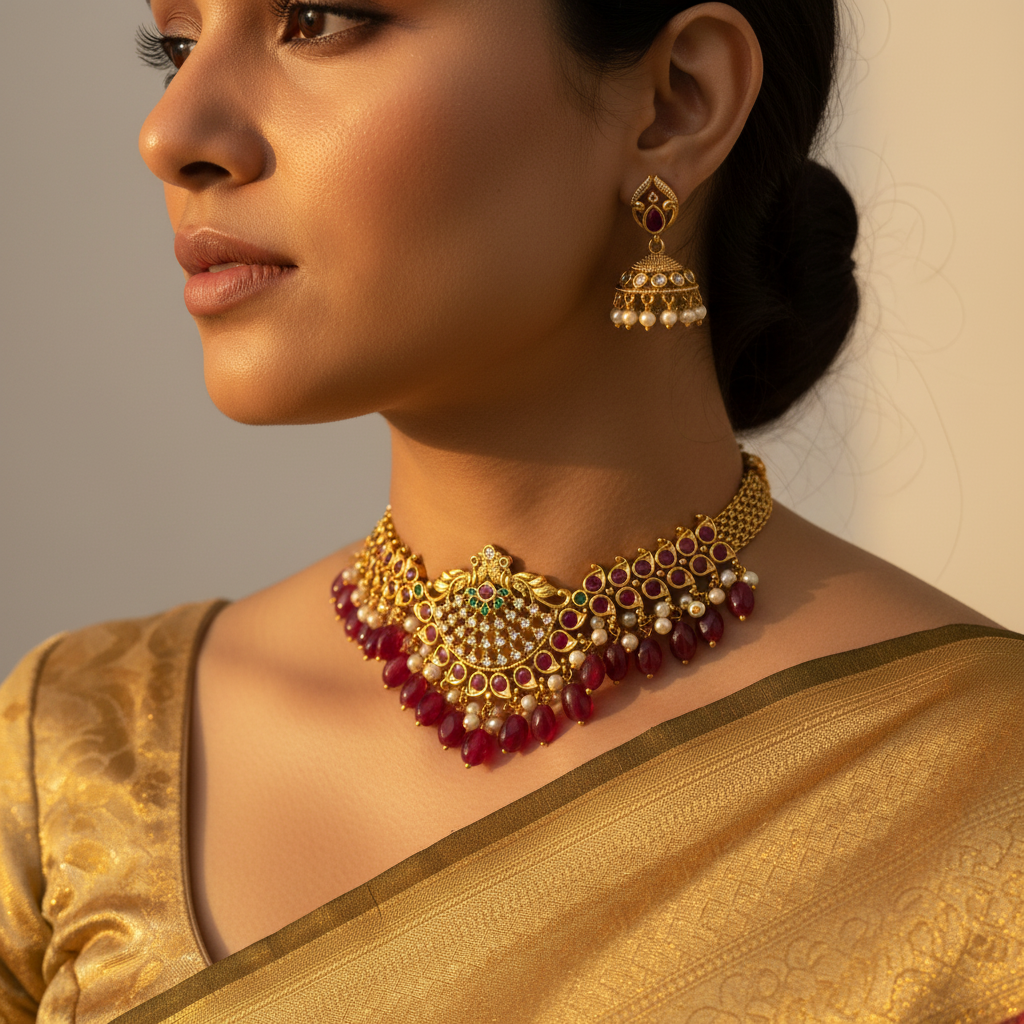 ✨"Raktima Sundari" Necklace Set✨