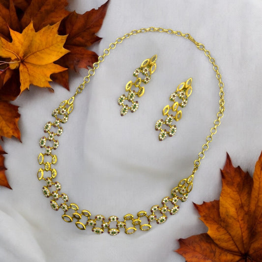 🦚💖 "Mayuri Shobha" Necklace Set 💚✨
