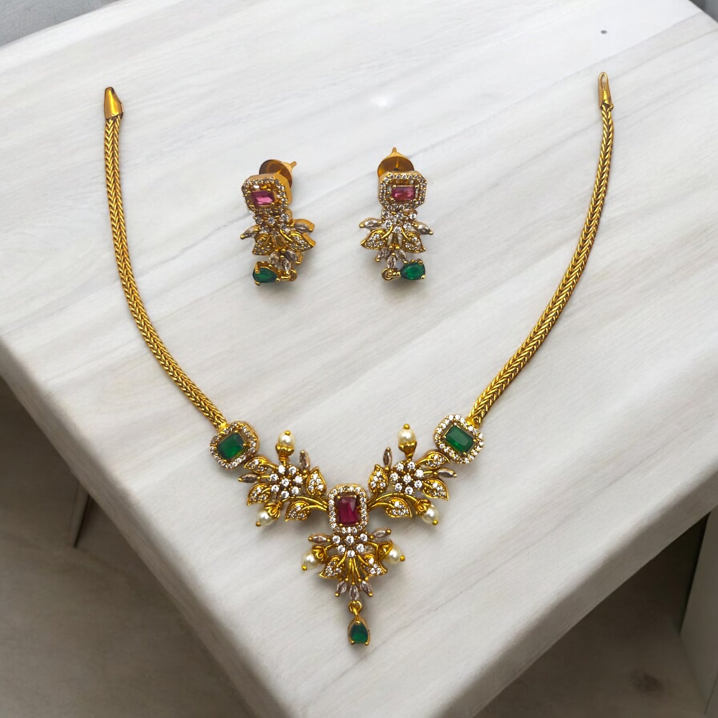 ✨"Navratna Haar" Necklace Set✨