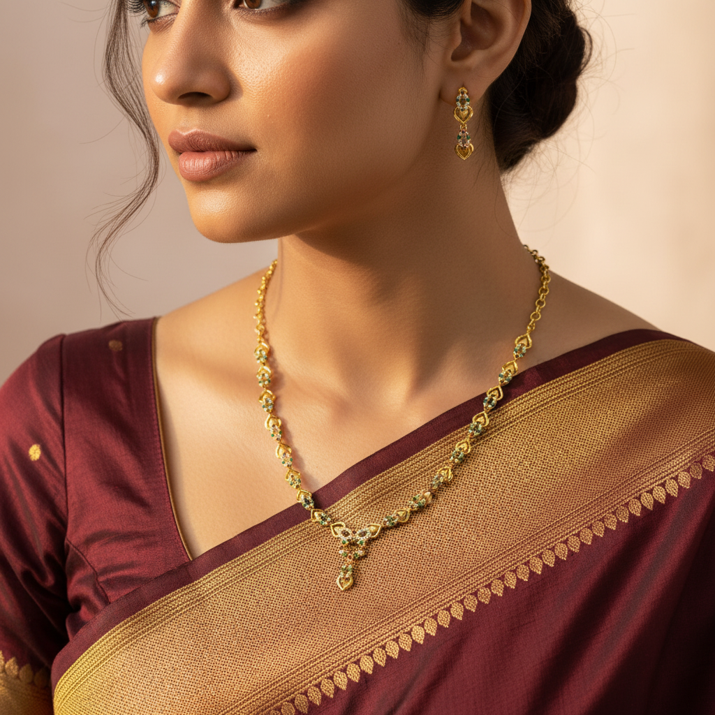 🌿 "Vasantika" Necklace Set 🌿