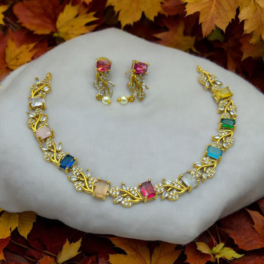Rangoli Vine Necklace Set