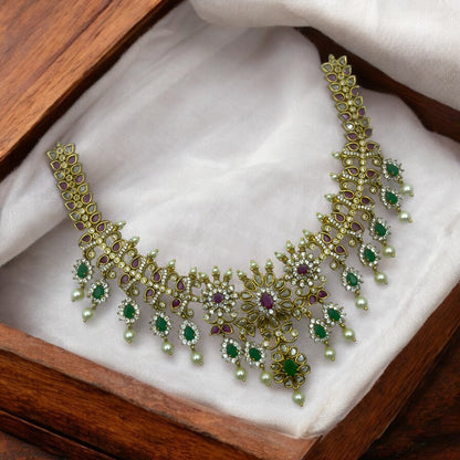 💎💖 "Shubh Shringar" Necklace Set 💚⚪