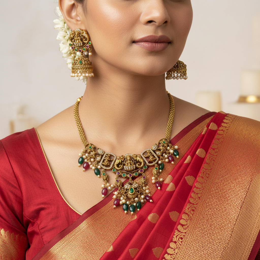 ✨ "Devi Mangalam" Necklace Set ✨