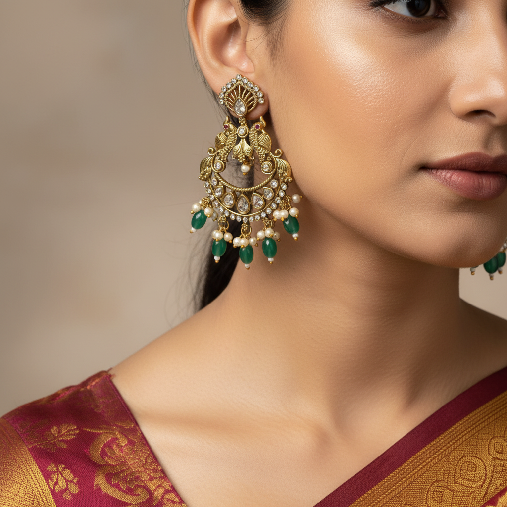 ✨ "Mayur Harita" Earrings✨