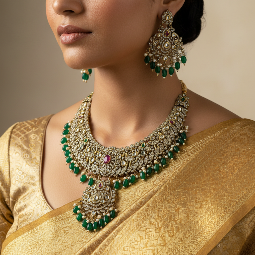 💚"Emerald Majesty" Necklace Set💚