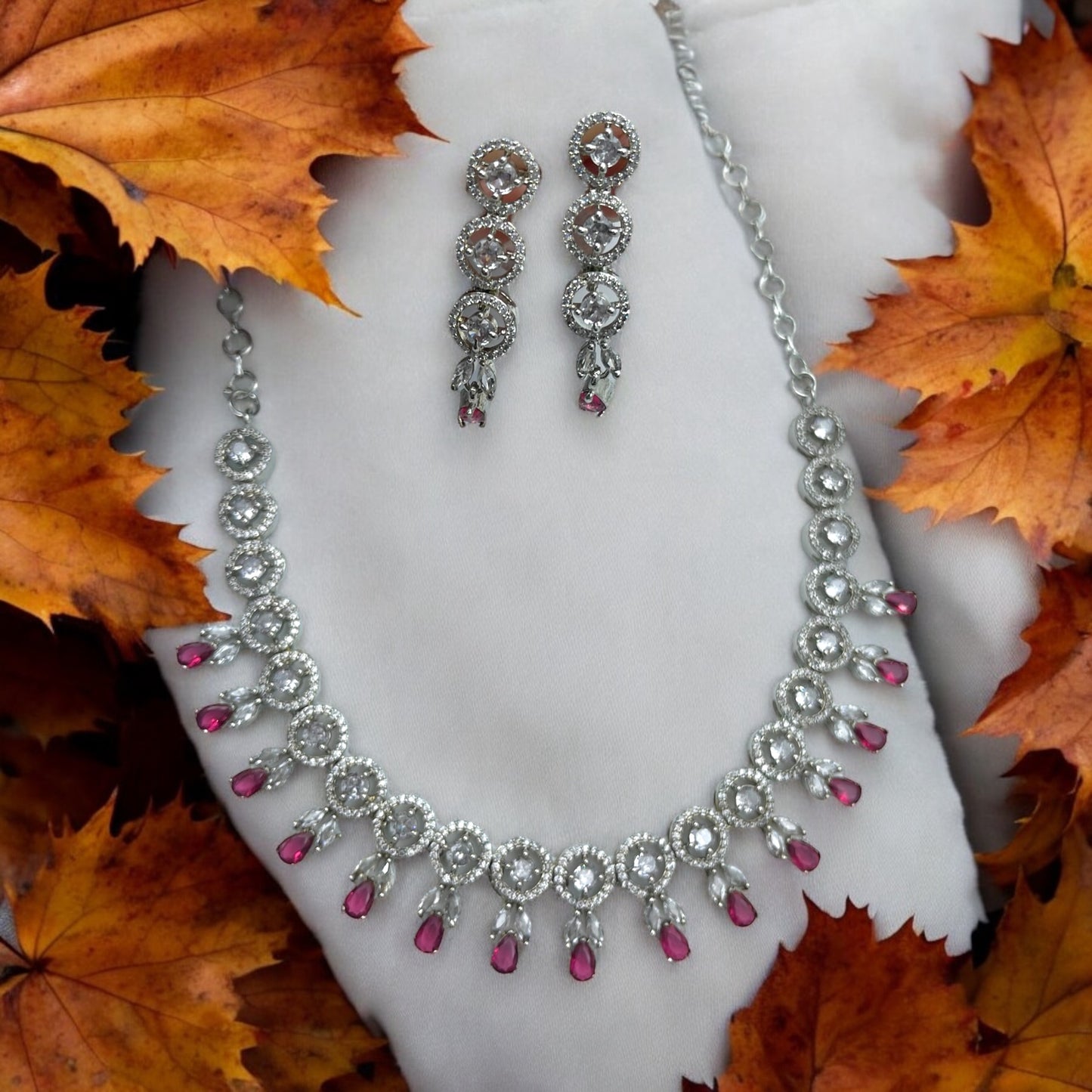 ✨ "Ruhani" Sterling Zircon Necklace Set ✨