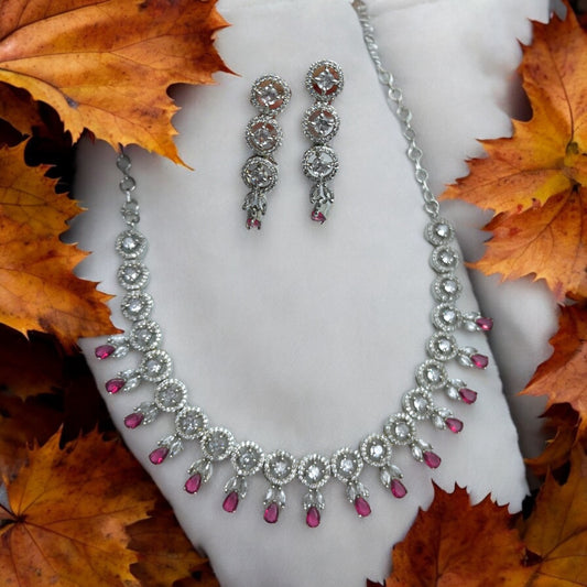 ✨ "Ruhani" Sterling Zircon Necklace Set ✨