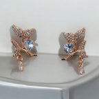 Blossom Sparkle Leaf Earrings