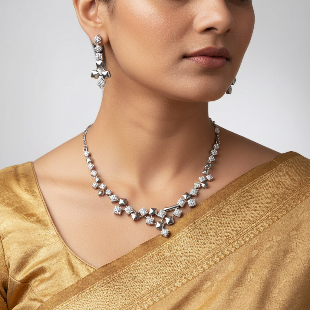 Stellar Geometric Necklace Set