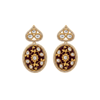 Heritage Floral Enamel Drop Earrings