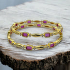 Rani Ruby Bangle Set