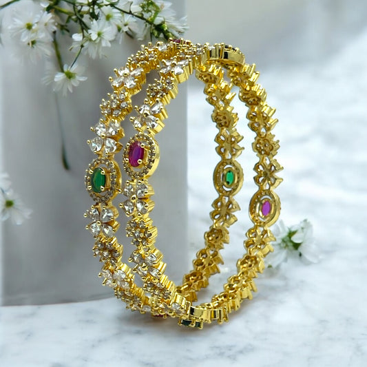 💚 "Nakshatra Mani" Gold Bangle Set 💚