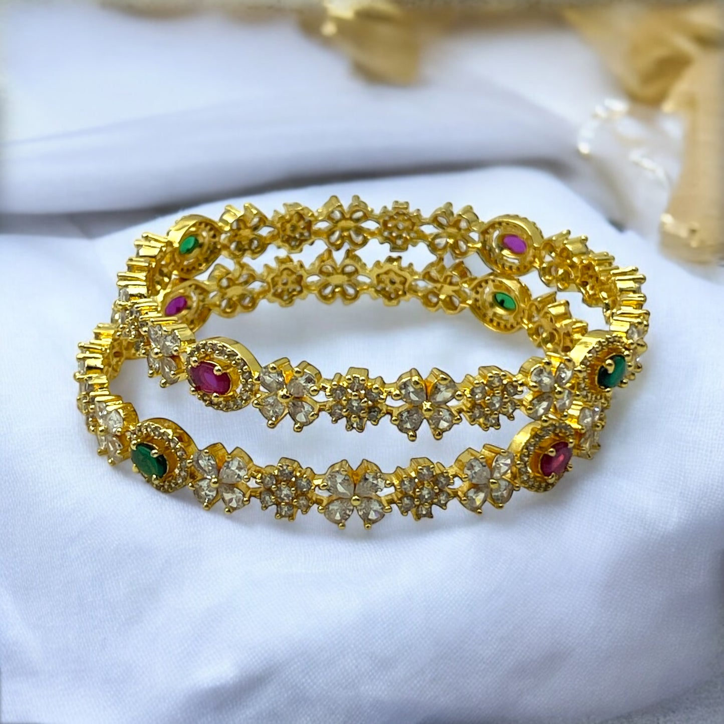 💚 "Nakshatra Mani" Gold Bangle Set 💚