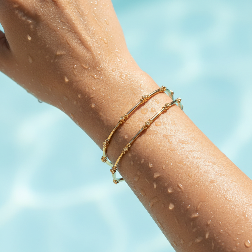 💖 "Pushpa Tarang" Rose Gold Floral Bangle Set💖