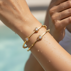 ✨ "Hridaya Tarang" Rose Gold Heart Bangle Set ✨