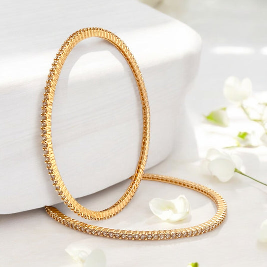 💛 "Saral Jyoti" Rose Gold Bangle Set💛