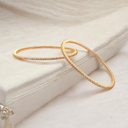 💛 "Saral Jyoti" Rose Gold Bangle Set💛