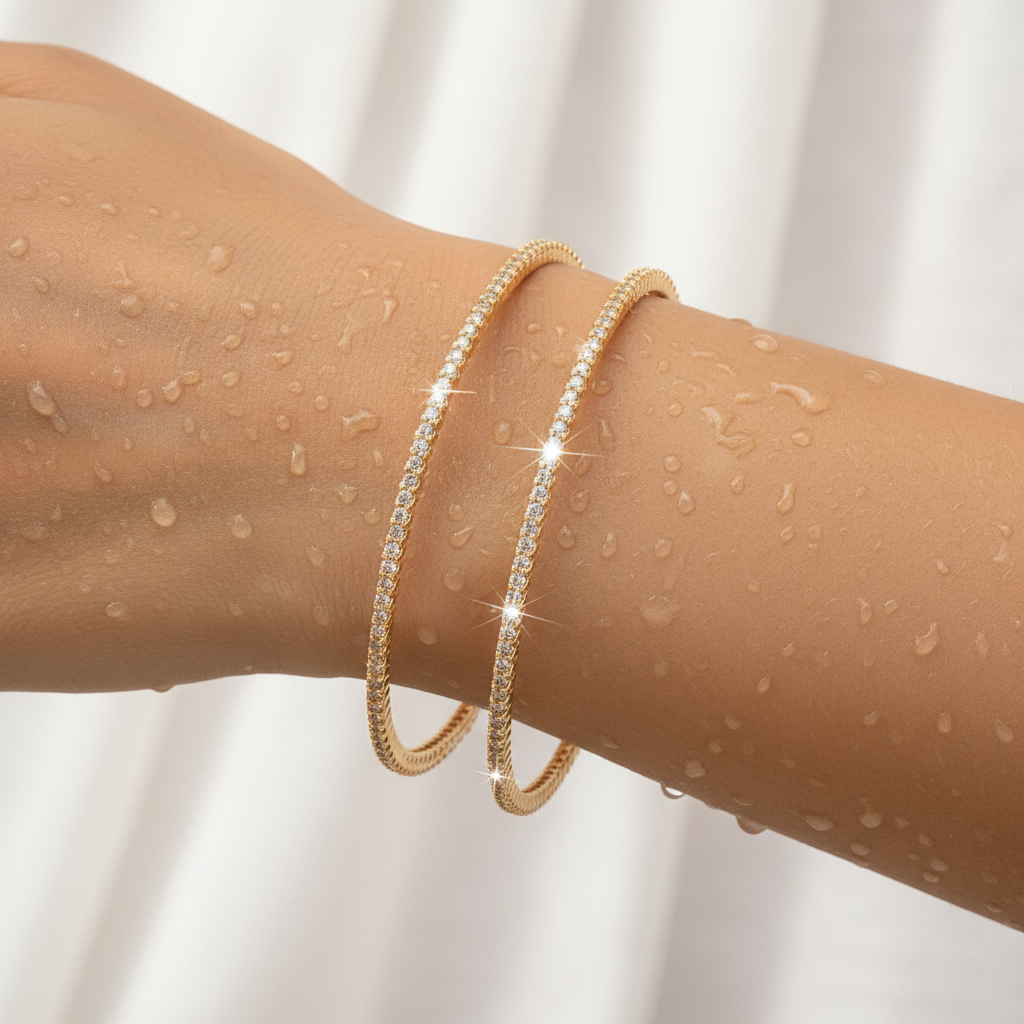 💛 "Saral Jyoti" Rose Gold Bangle Set💛
