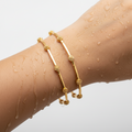 💜"Taraka Bandhan" Rose Gold Floral Bangle Set💜