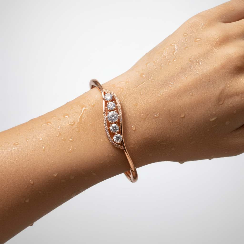 Rose Gold Cascading Bracelet
