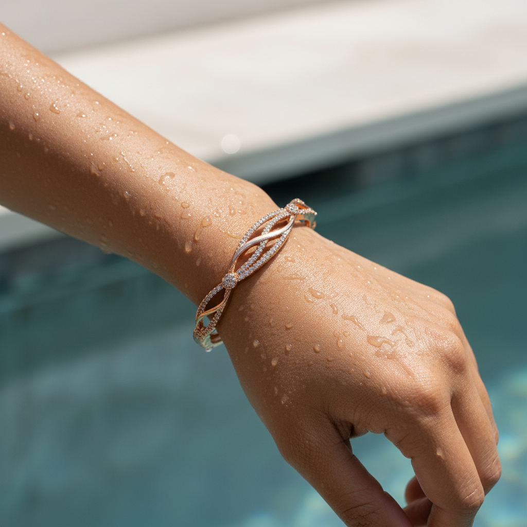Rose Gold Glistening Bracelet