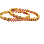 Gold Floral Bangle