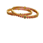 Gold Floral Bangle
