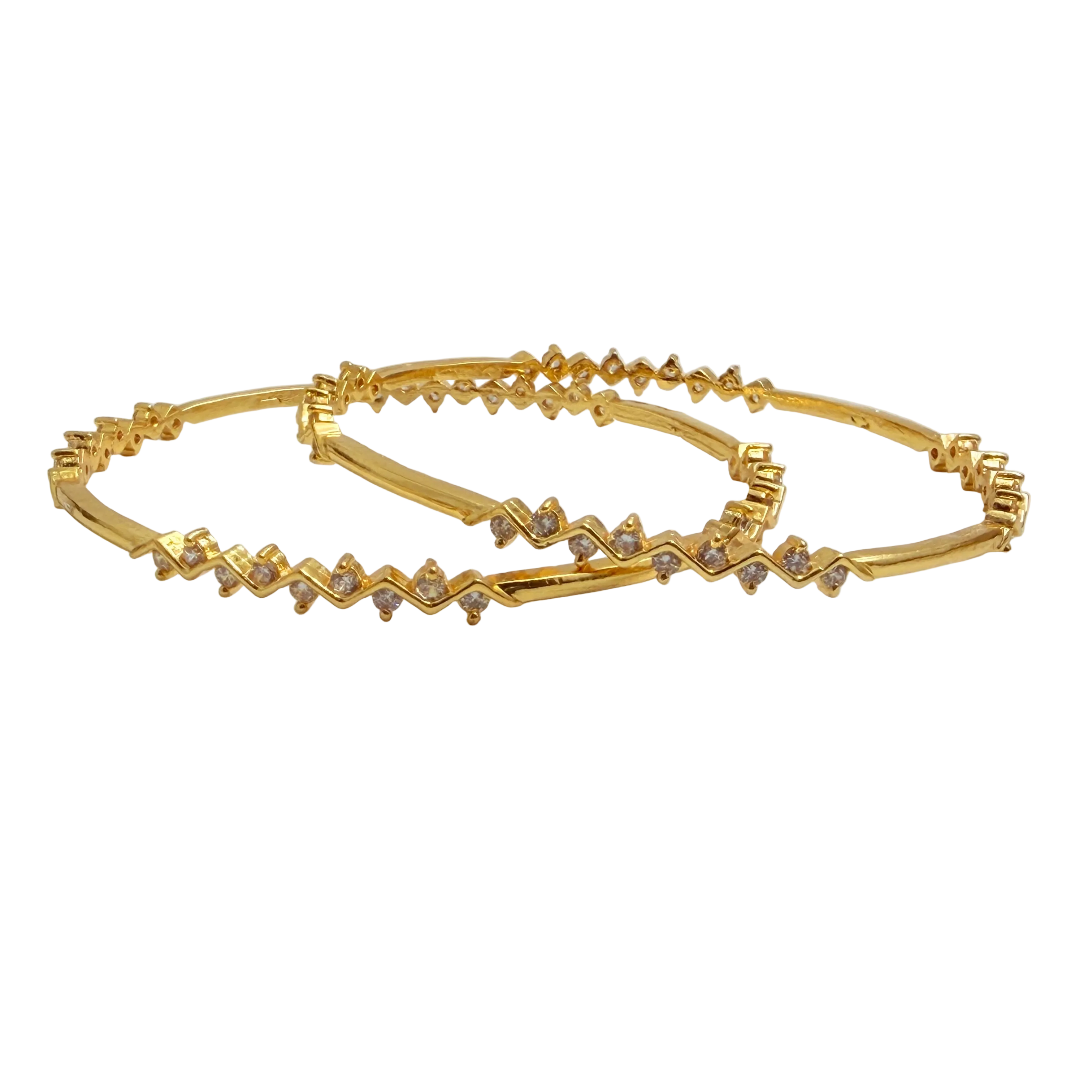 Gold Geometric Bangle