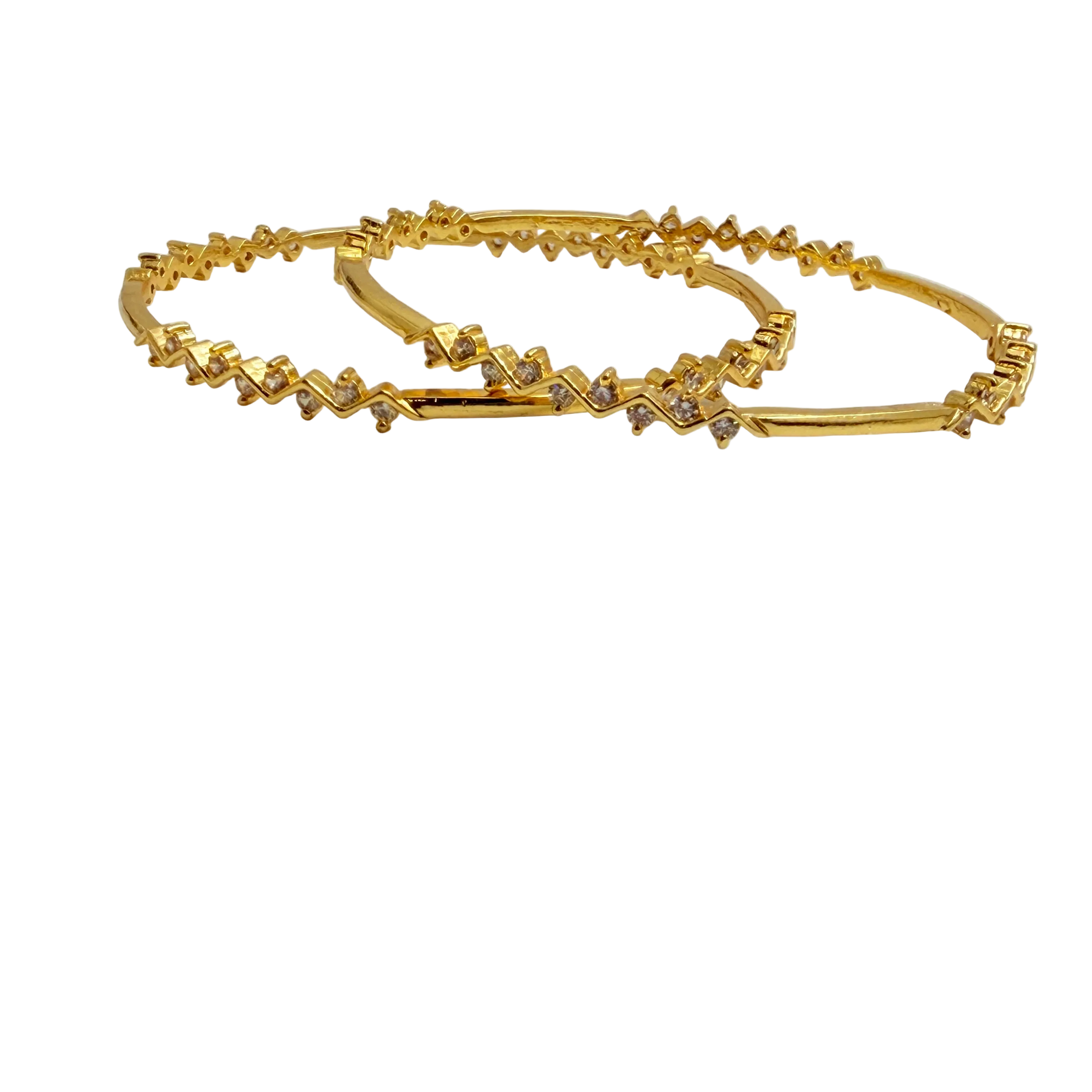 Gold Geometric Bangle