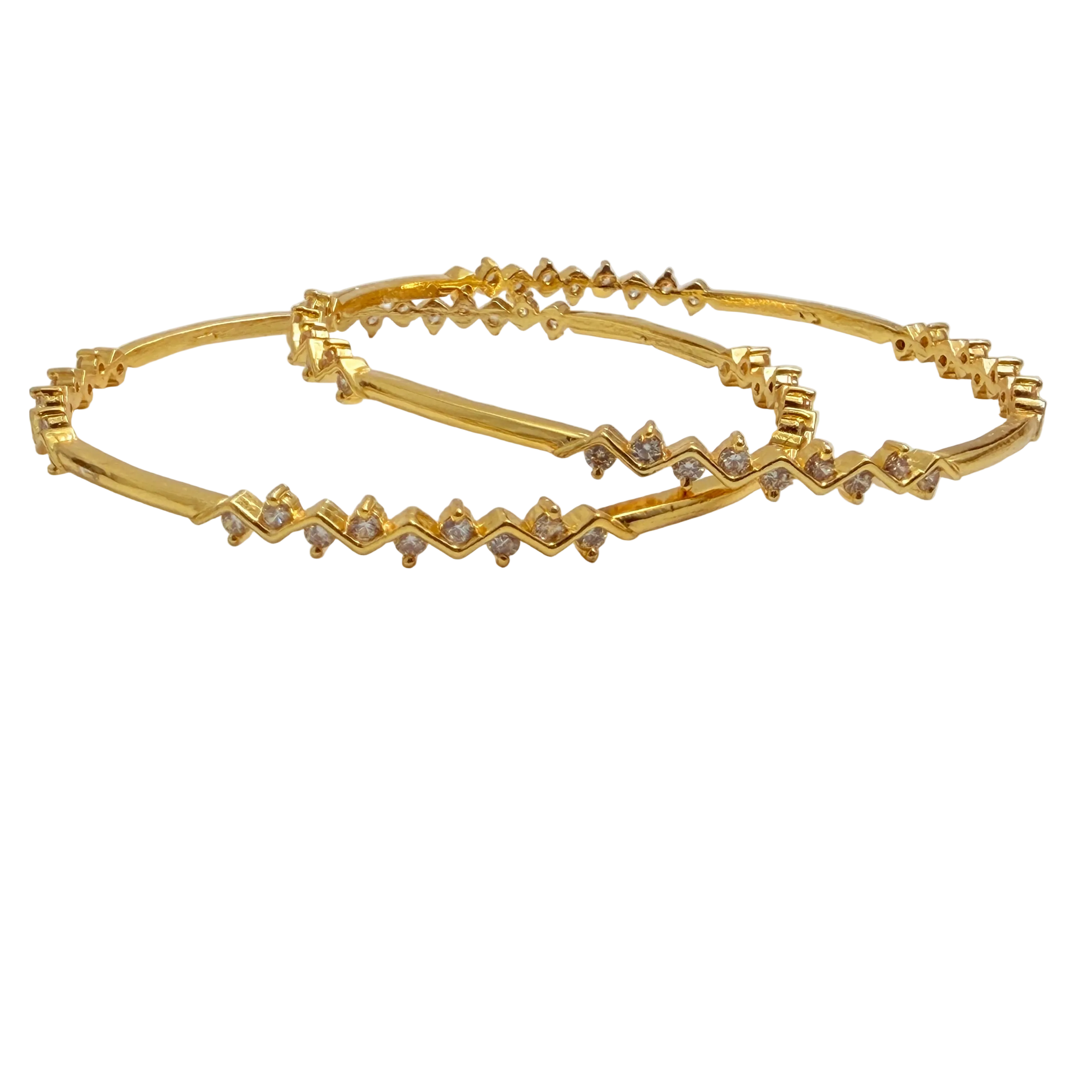 Gold Geometric Bangle