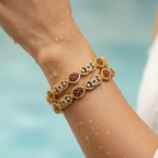 Gold Filigree Bangle