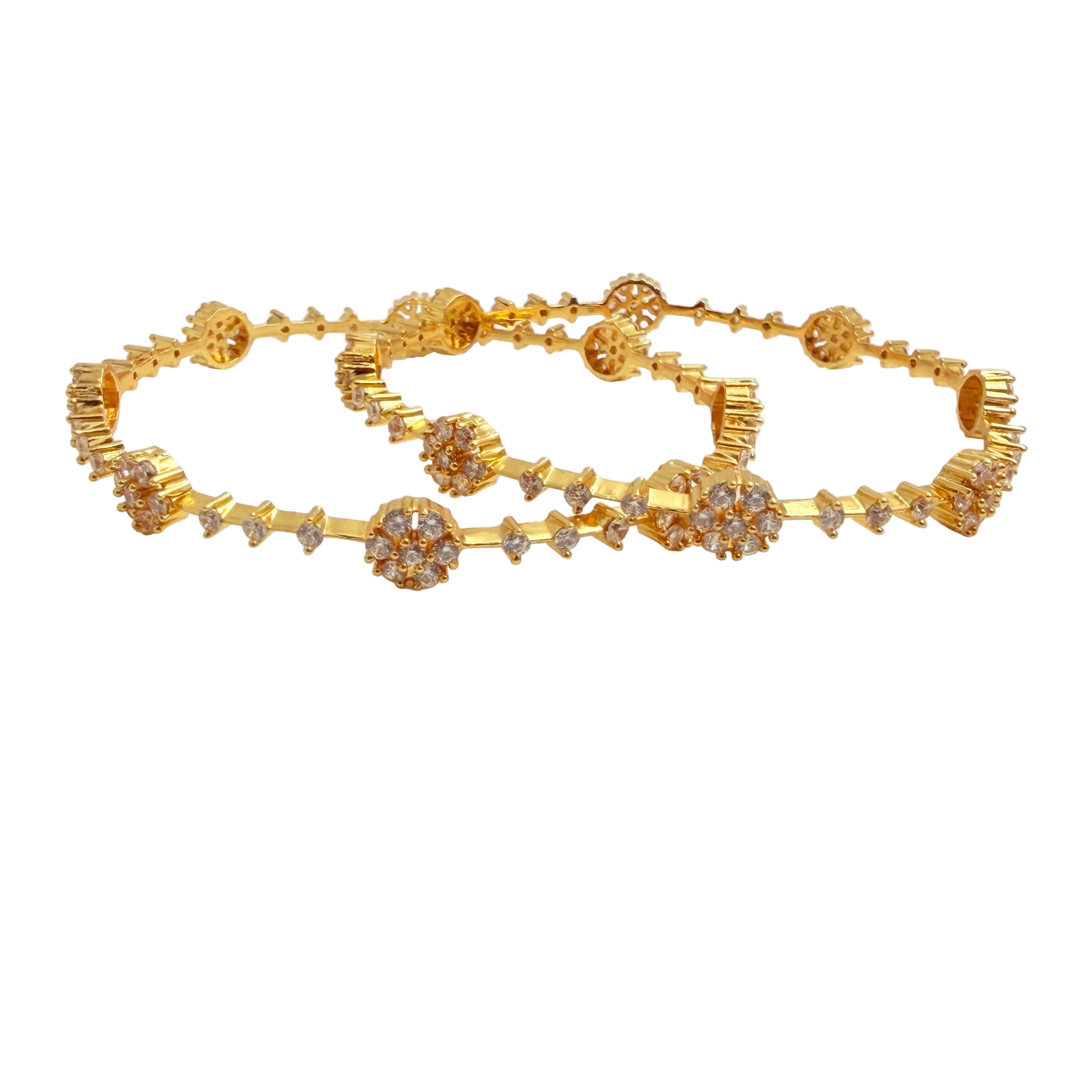 Gold Blossom Bangle