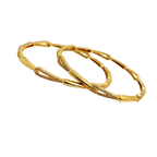 Gold Crossover Bangle