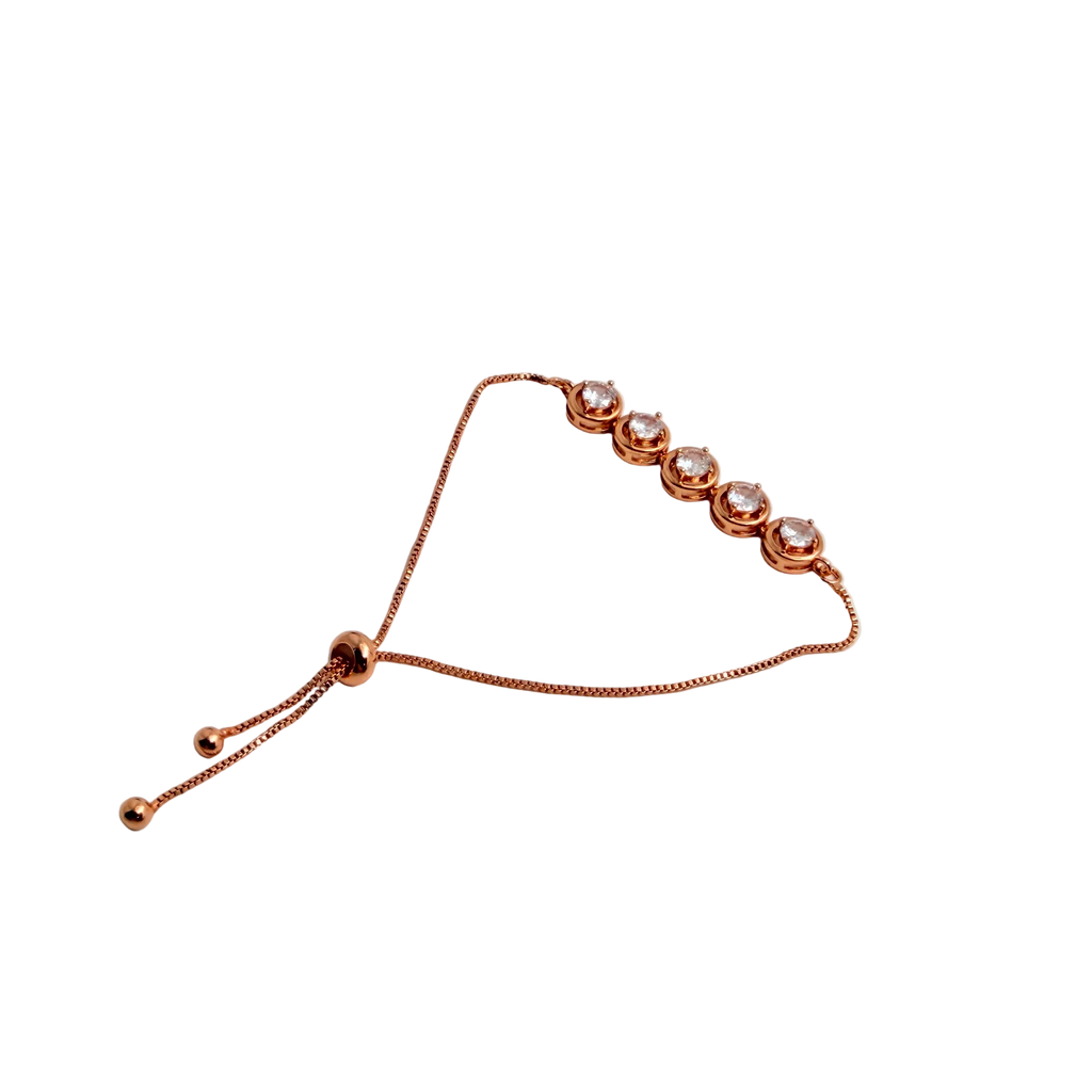 Rose Gold Linear Chain Bracelet