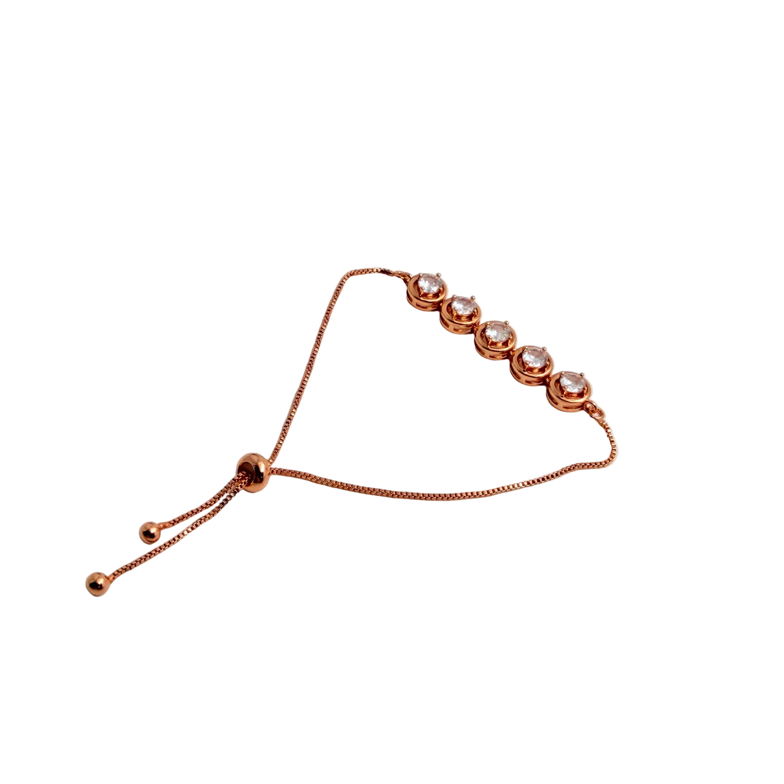 Rose Gold Linear Chain Bracelet