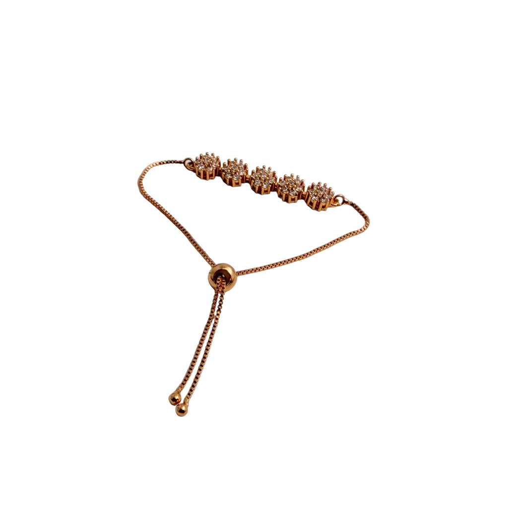 Rose Gold Sparkling Chain Bracelet
