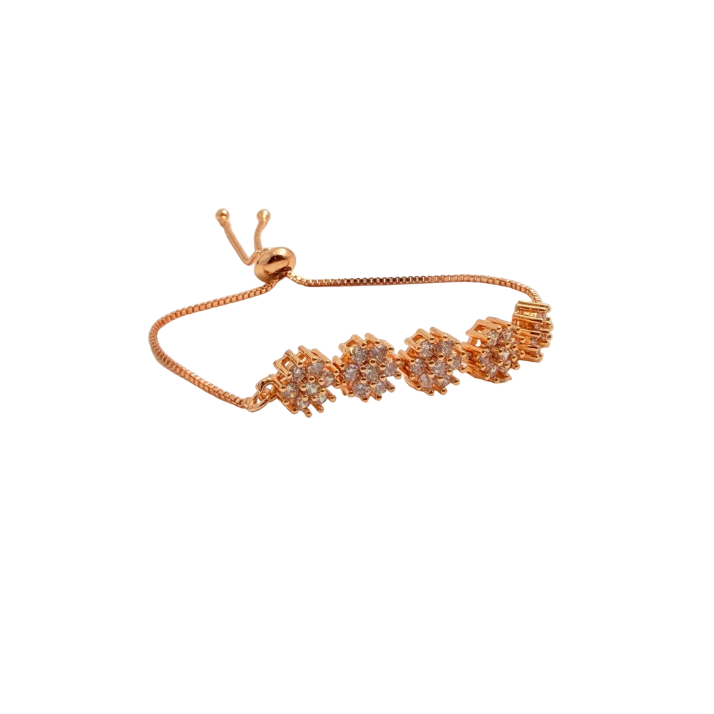Rose Gold Sparkling Chain Bracelet