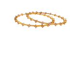 Gold Prismatic Bangle