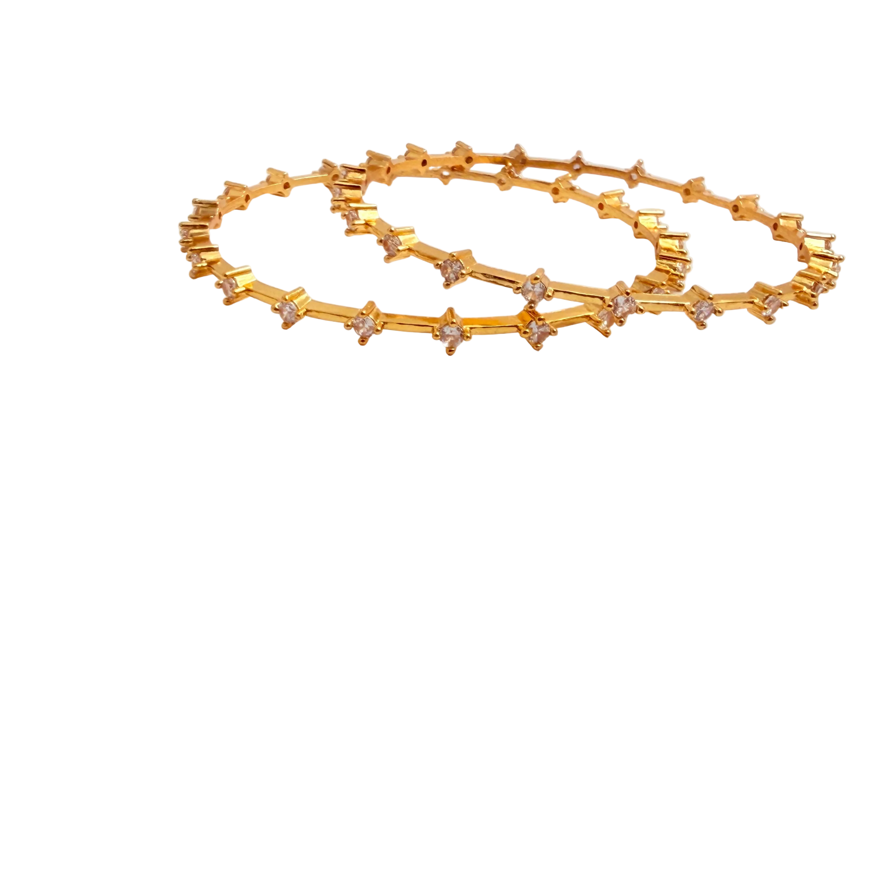 Gold Prismatic Bangle