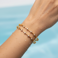 Gold Prismatic Bangle