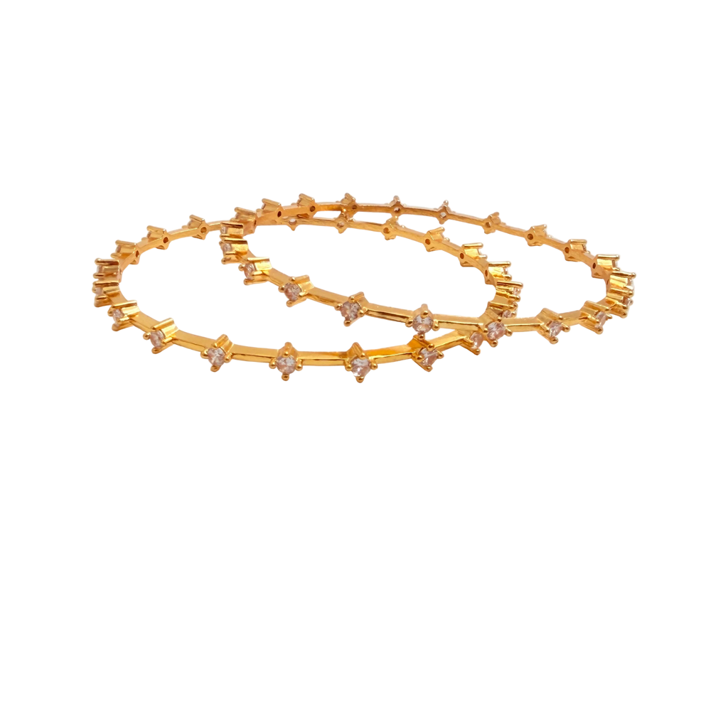 Gold Prismatic Bangle
