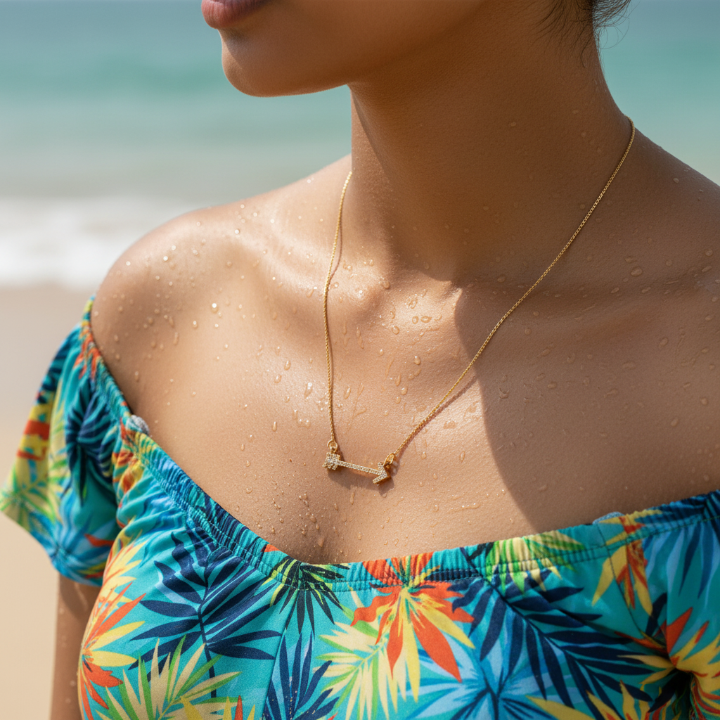 Gold Modern Necklace