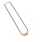 Rose Gold Double Curved Floral Mangalsutra