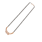 Rose Gold Double Curved Floral Mangalsutra