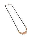 Rose Gold Double Curved Floral Mangalsutra