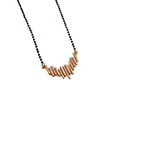 Rose Gold Staggered Linear Bar Mangalsutra