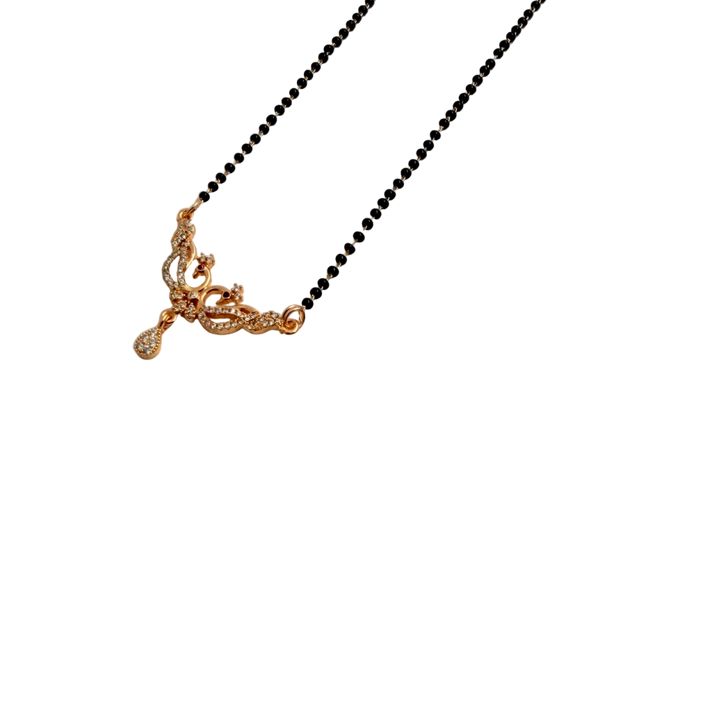 Rose Gold Delicate Rose Vine Mangalsutra